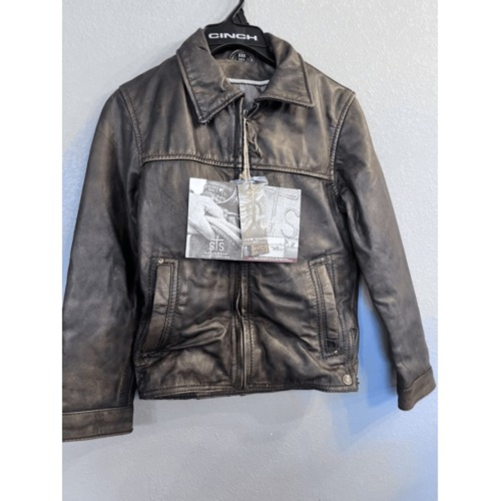 StS Ranchwear Western Jacket Kids Youth Rifleman Conceal Chestnut XXS NWT‎ FLAWS